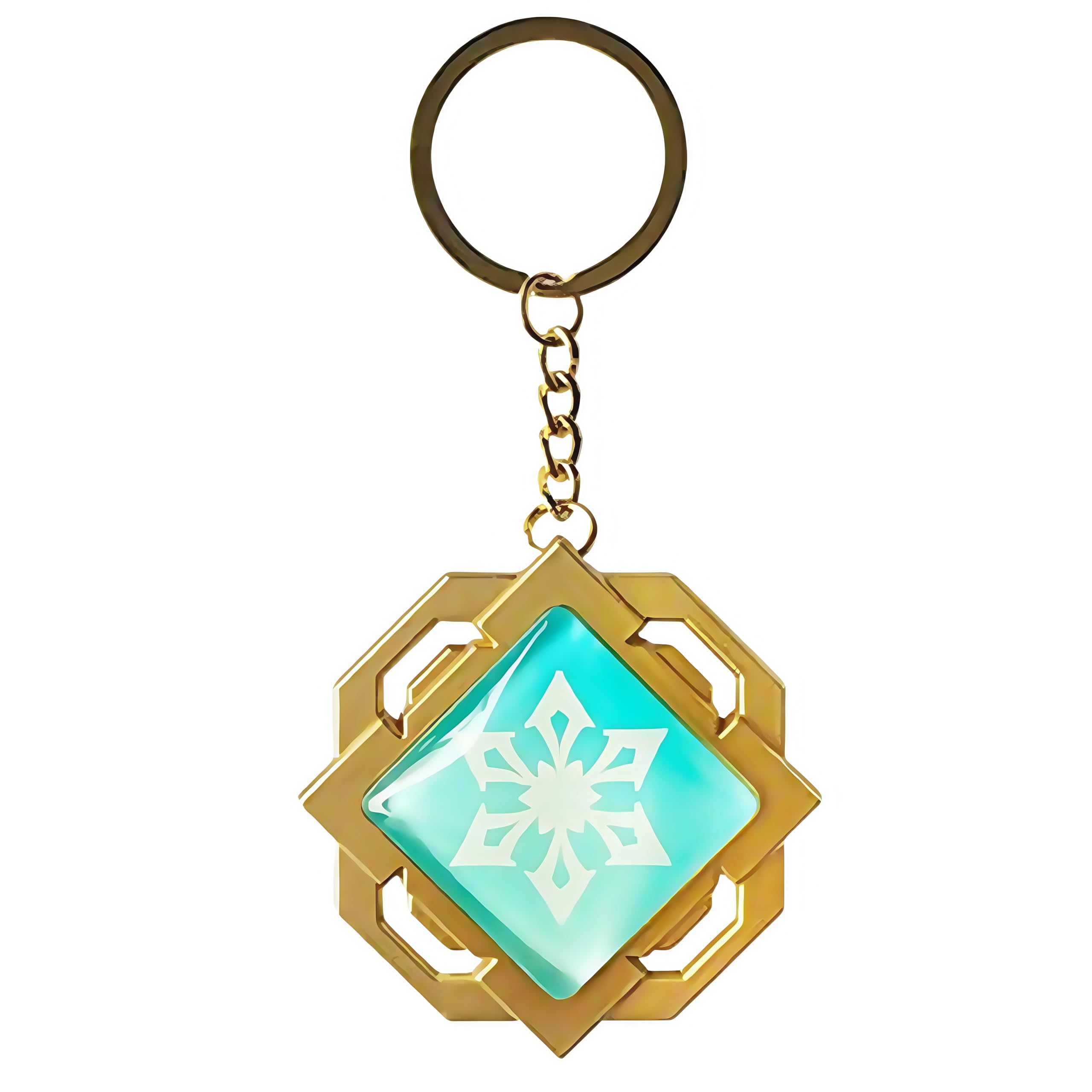 Cuzit Yellow Toplucky Genshin Luminous Key Charms Toy Impact Liyue Vision Cryo Keychain Gold Game Figure Key Chain Pendant Keyring Genshin ​Character