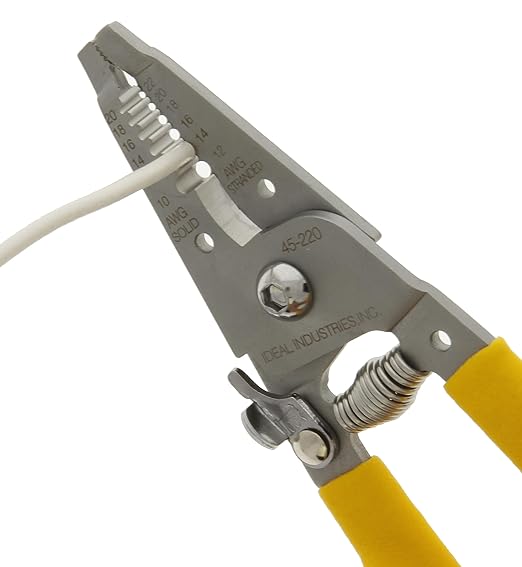 IDEAL 45-220 Pelacables de Acero Inoxidable 10-20 AWG Paquete de 4 miniatura 6