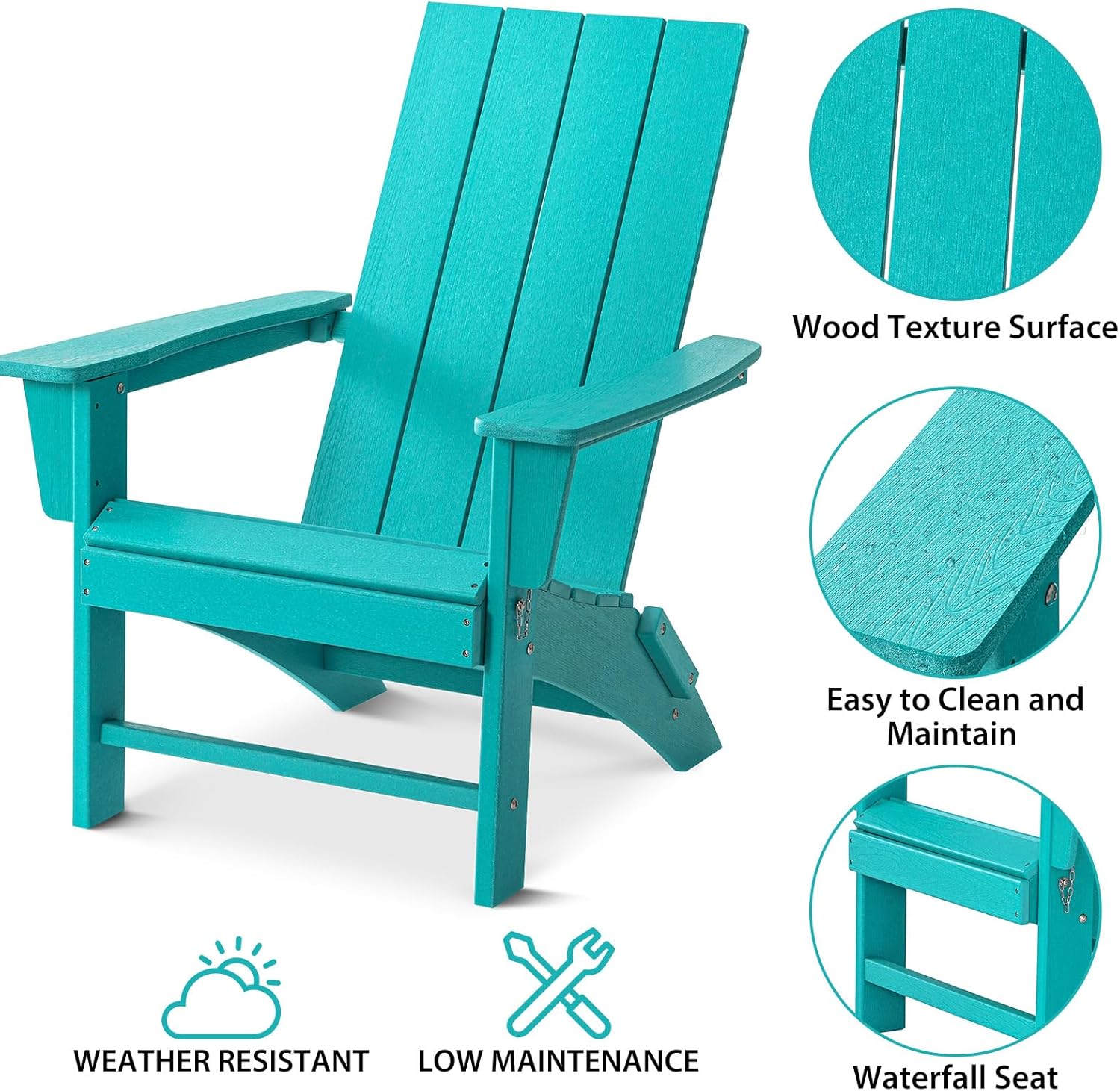 Garpans Adirondack Chairs Outdoor Adirondack Chairs Folding Adirondack Chair Modern Teal