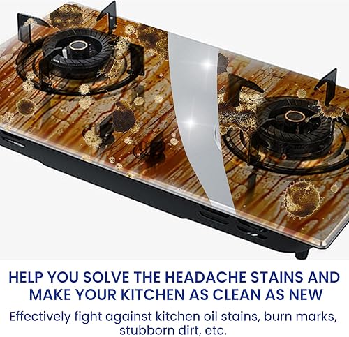 Miniatura 5 de Limpiador de espuma de cocina de 2 piezas, espuma de limpieza de cocina, limpiador de manchas de aceite pesado espumoso, limpiador de burbujas,