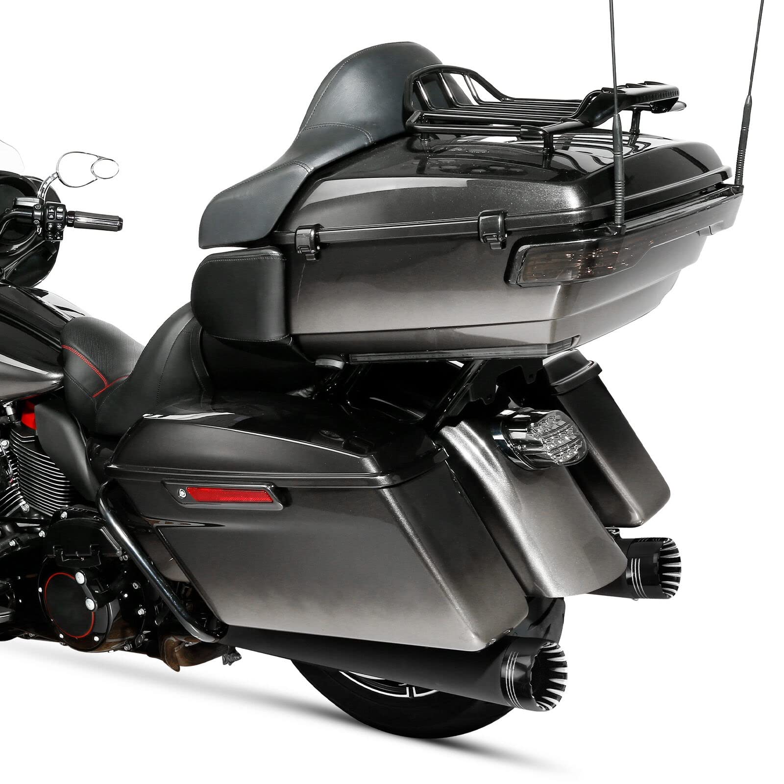 4 "Megafono Slip On Silenziatore Tubo di Scarico per H&Arley Touring Street Glide Road King 1995-2016 Parti del Motociclo