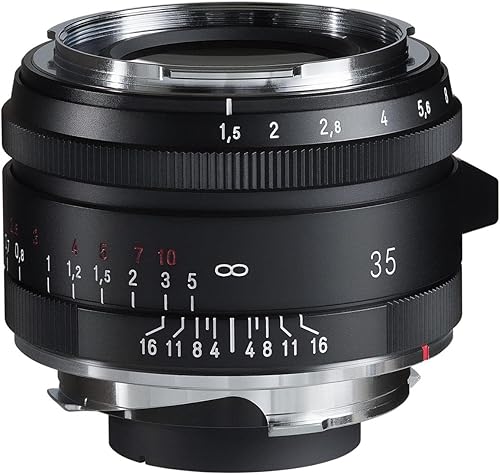 Voigtlander Nokton Vintage Line 1.378 in f1.5 Lente asférica tipo I VM, negro mate