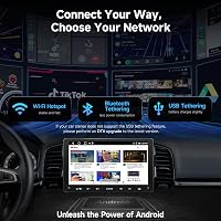 ATOTOZONE 9 Inch Android Autórádió CarPlay Wireless, GPS Navigáció, Bluetooth, WiFi, USB, FM/AM 2