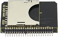 FENGQLONG SD Kártya IDE Adapter - SD/SDHC/SDXC/MMC Memóriakártya 2,5" IDE 44 Pin Átalakító, Fekete 1