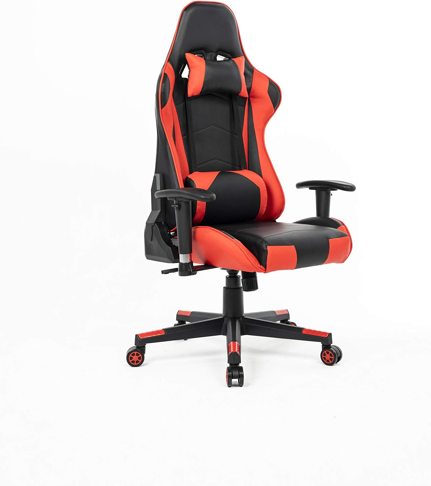 Urban Wave (Model: MOSCO) Ergonomic Gaming Chair Computer Office Chair with Headrest Pillow and Lumbar Support (Red)