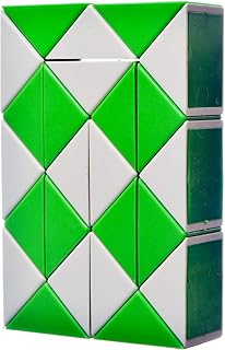 Donghai Magic Snake Cube, Green White For Unisex, Green White