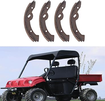 munirater Brake Shoe Set 2 WD Both Wheels Replacement for Chuck Wagon Subs Rear Brake Shoe Bronze 16279 2-11170 2-11166