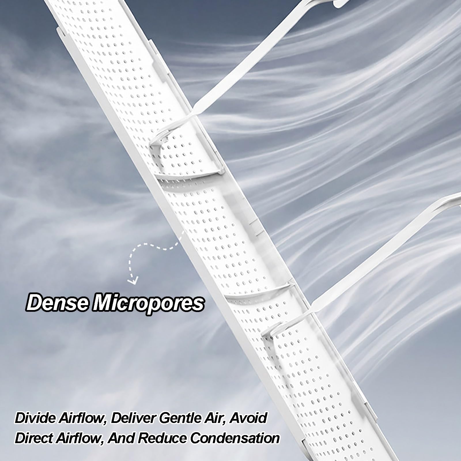 Deflettore Condizionatore Universale Telescopico, Deflettore Aria Condizionata Split e Modelli a Parete, Angolo Regolabile, Previene le Correnti d'Aria Dirette