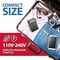 Vista 3 de Vidpro PT-UNV Cargador de batería universal de iones de litio – Cargador ajustable programable para viajes con protección contra sobrecarga