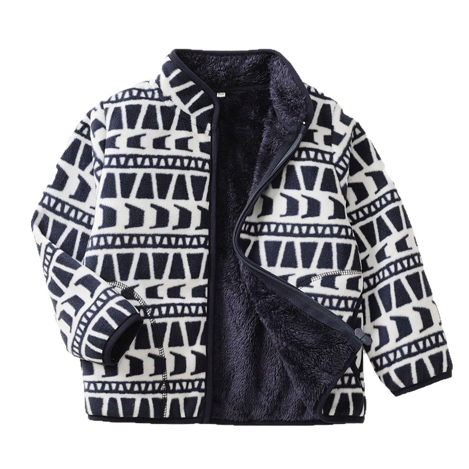 Veste polaire trapézoïdale pour garçon pull hiver - 7