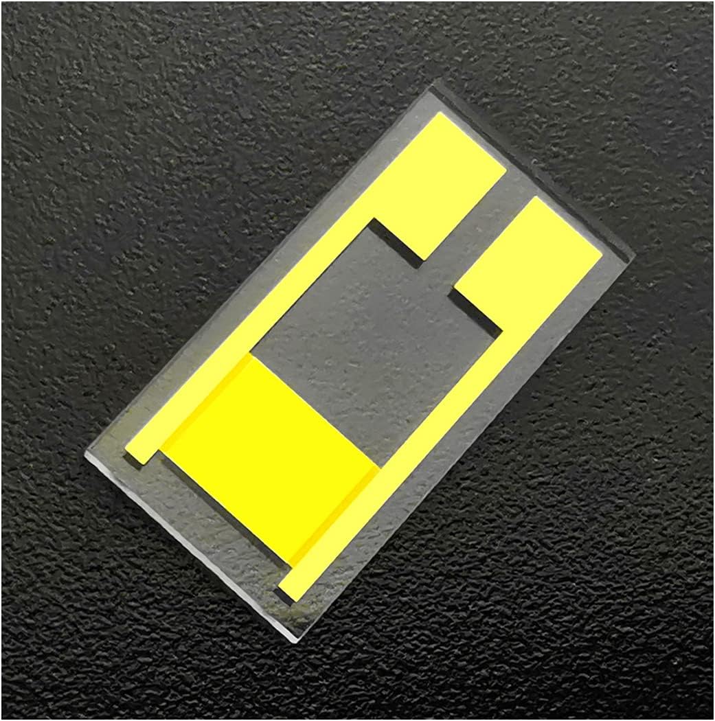 10 Pieces/Pack 5μm 6mm✕12mm Interdigitated Electrodes IDE Transparent Quartz Glass Microelectrode MEMS Biosensor Medical Chemical Sensor Chip