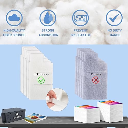 Miniatura 5 de Paquete de 2 cajas de mantenimiento de tinta E-C9345 C12C934591 PXMB9 9345 para ET-8550 ET-8500 ET-16600 ET-16650 ET-5800 ET-5850 ET-5880 WF-7310