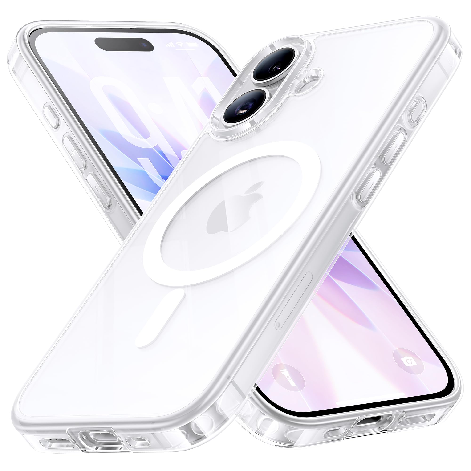 Amazon.co.jp: NIMASO iPhone17用 ケース MagSafe対応 クリア 背面強化