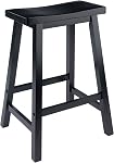Winsome Bois 29-Inch Tabouret de bar à selle, noir