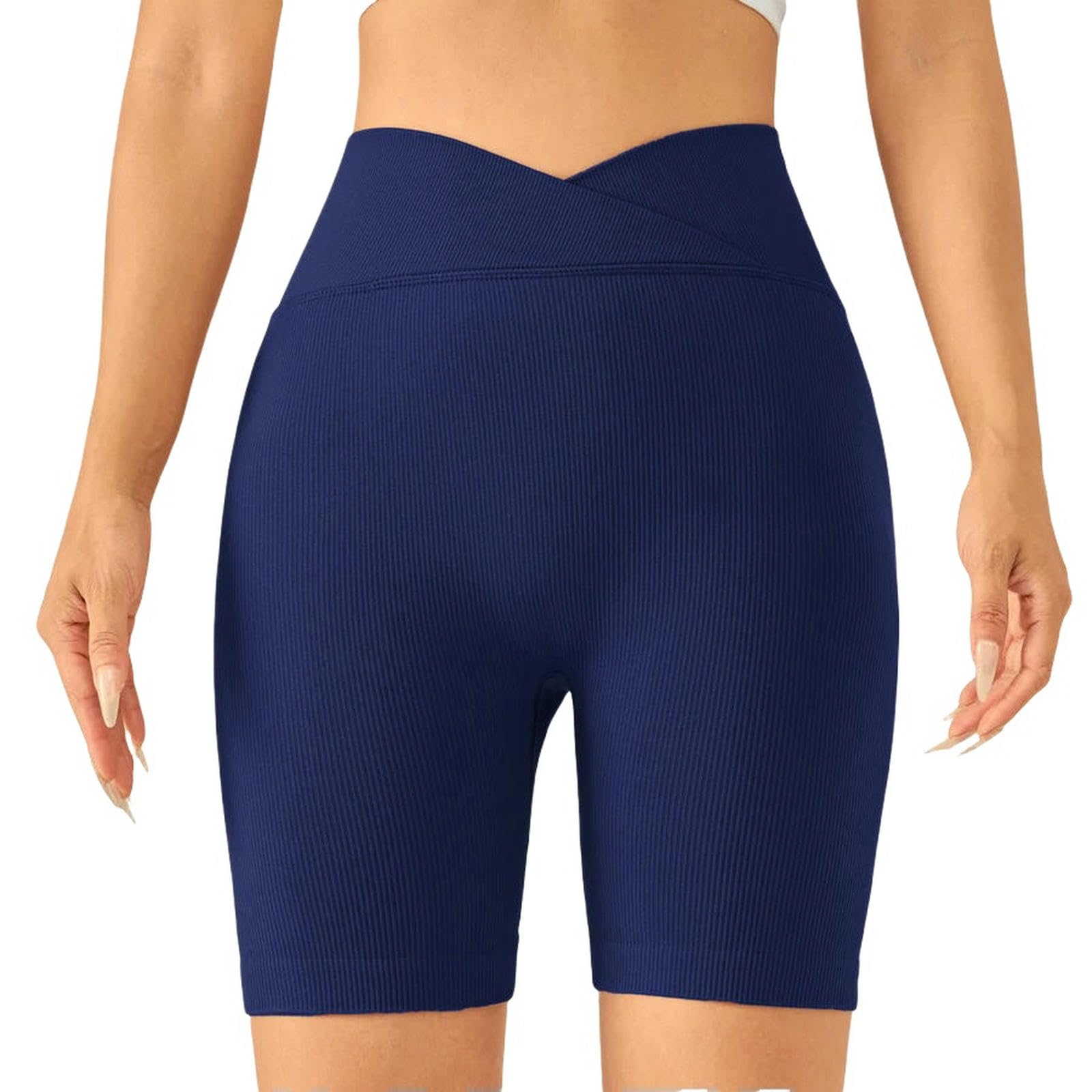 Pantaloncini da motociclista Estivi Vita Alta Donna Palestra Alla Moda Running Fitness Pantaloni Donna Yoga Sport Leggings Pantaloncini