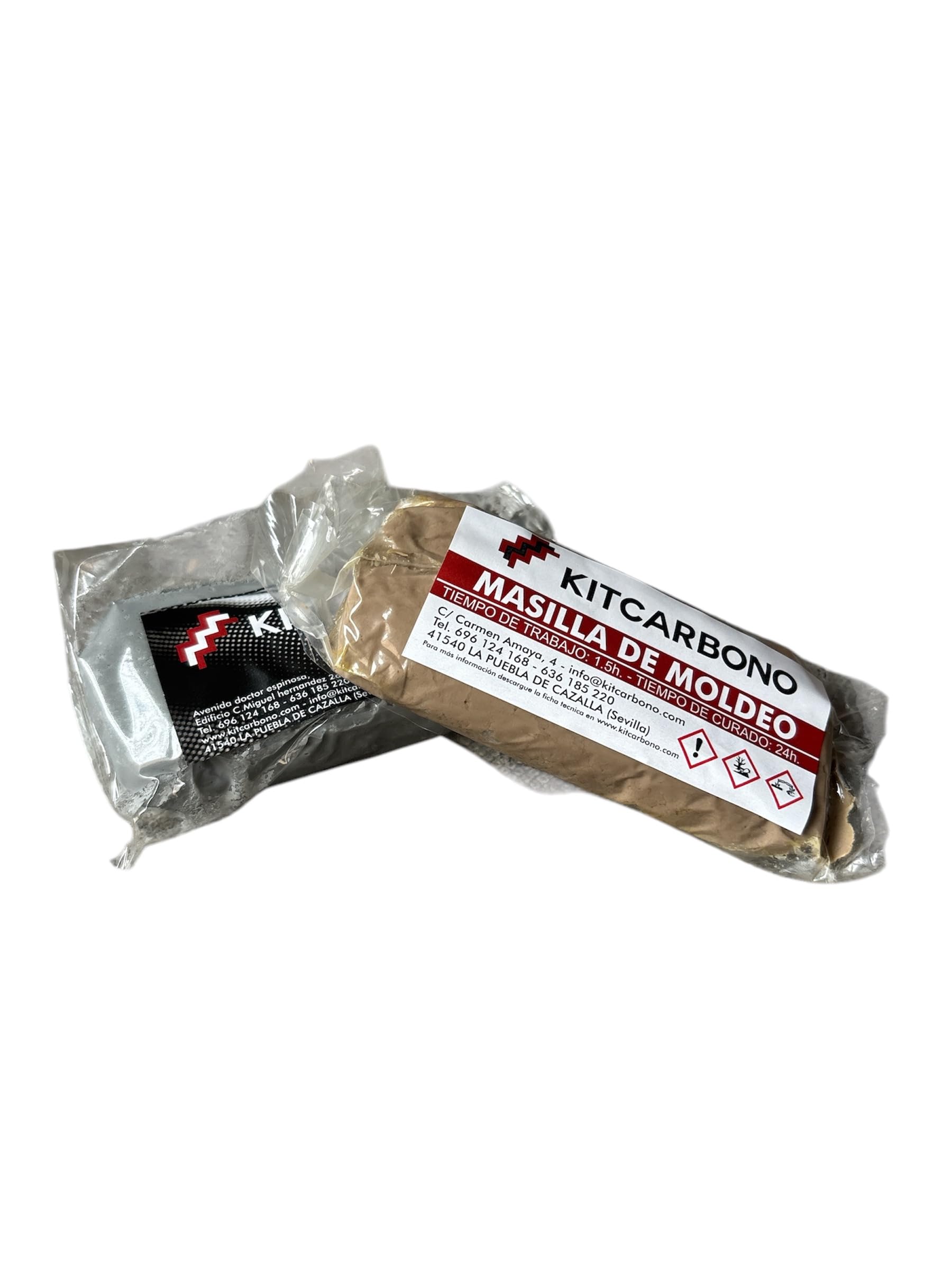 Kitcarbono Masilla Epoxi para Moldeo y Reparacion Profesional A(250gr)+B(250gr) 500gr