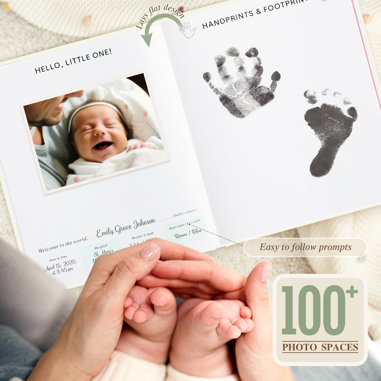 Lanpn Baby Memory Book for Boy Girl, The Story of You - Image 4