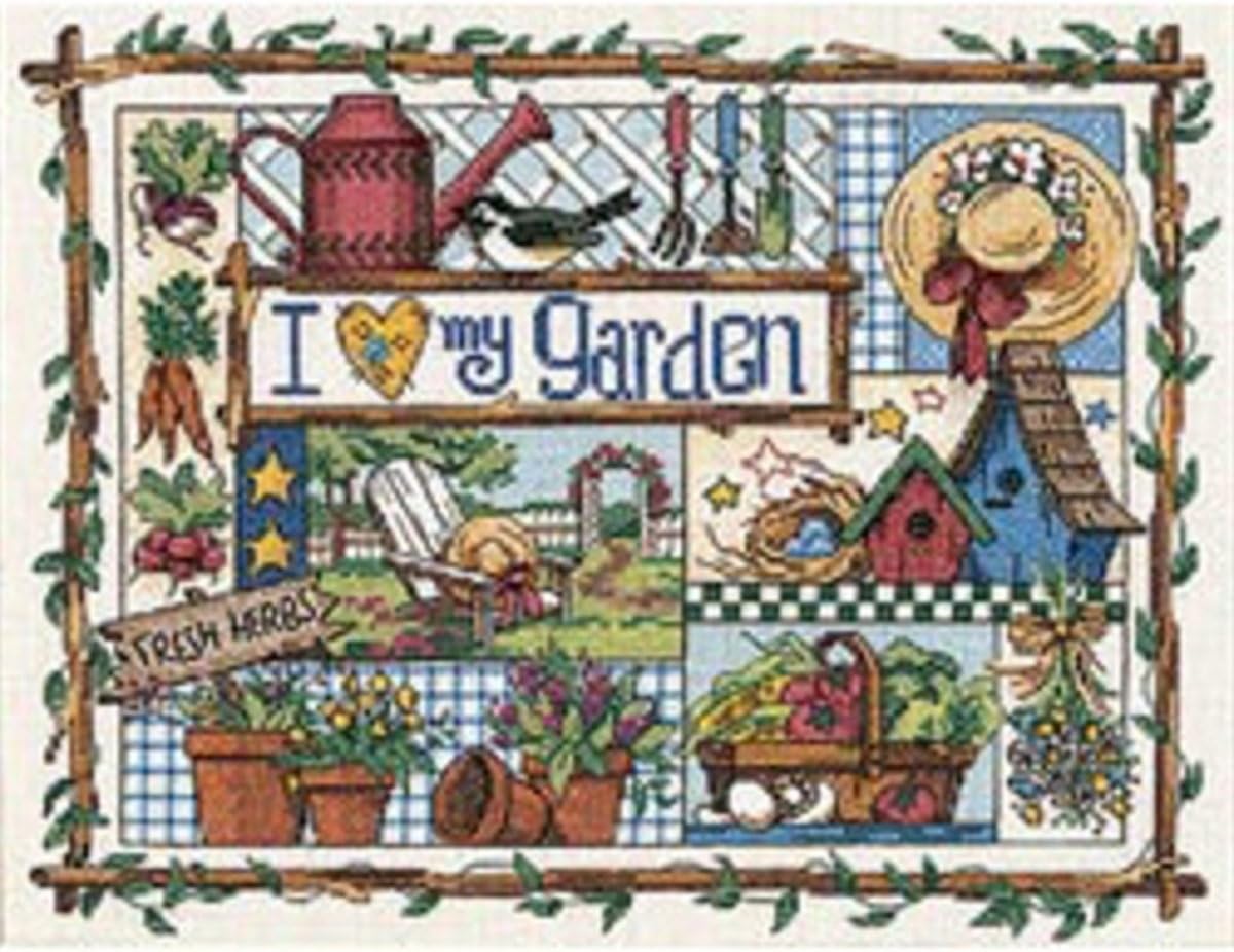 DIMENSIONS I Love My Garden Cntd X-Stitch Kit