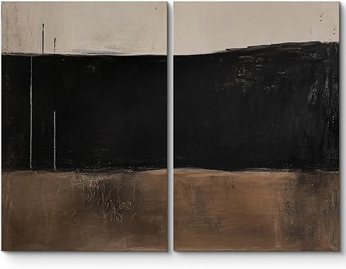 Miniatura 64 de SIGNLEADER Lienzo enmarcado para pared, juego de arte geométrico de mediados de siglo, formas de tocadiscos de música, ilustraciones abstractas,