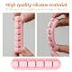Cord Holder Cable Organizer Clips – Self Adhesive Cord Organizer for Desk, Car, Nightstands, Office, Pink Silicone Cord Keeper Cable Clips Wire Holders for Charger Cords (7-5-3-1-1 Slots) Product Image 6