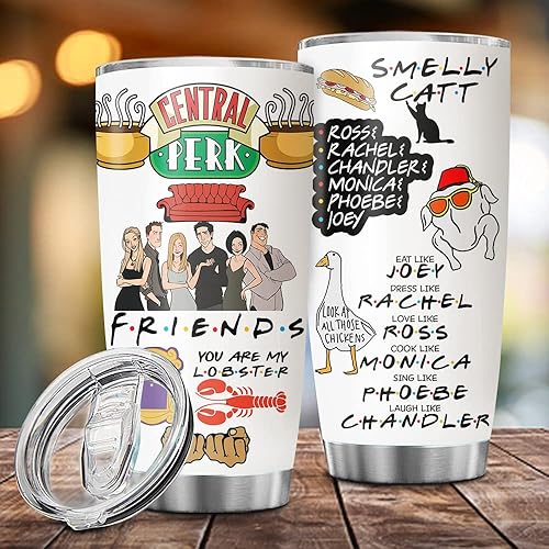 Miniatura 3 de Vasos para mejores amigos para mujeres y hombres  Citas de personajes de Central Friends Perk TV Show Vaso para el trabajo mejor amiga hermana del