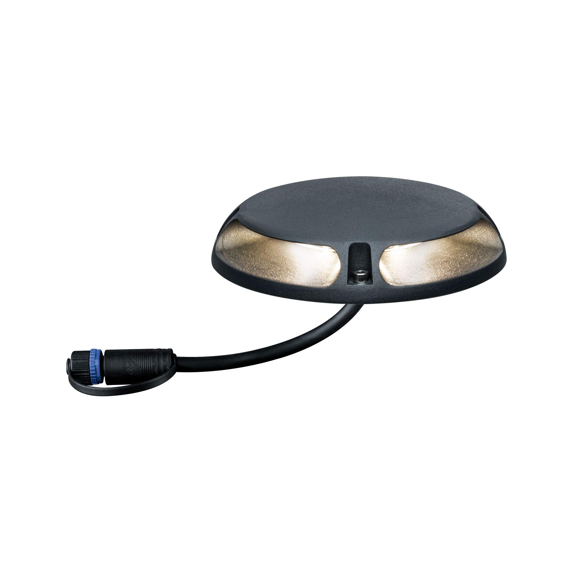Paulmann93920 Outdoor Plug & Shine Ground Surface-Mounted luminaire IP67 2x350lm 3000K 2x3W 24V 180° Anthracite alu