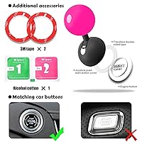 Vista 73 de Cinta Cubierta de botón de arranque para joystick de automóvil, accesorios de metal para arranque, cubierta de botón de arranque del motor