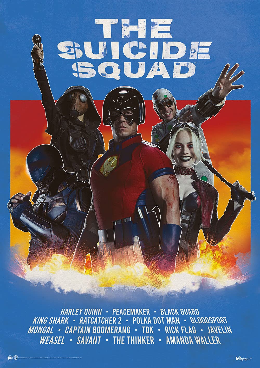 DC Comics - The Suicide Squad - Harley Quinn, Peacemaker, Bloodsport, Polka-Dot Man, and Ratcatcher 
