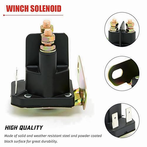 Miniatura 2 de Solenoide de relé de arranque apto para John Deere, MTD Cub Cadet, tractor de césped, fuerabordas marinas, inclinación de potencia intraborda,