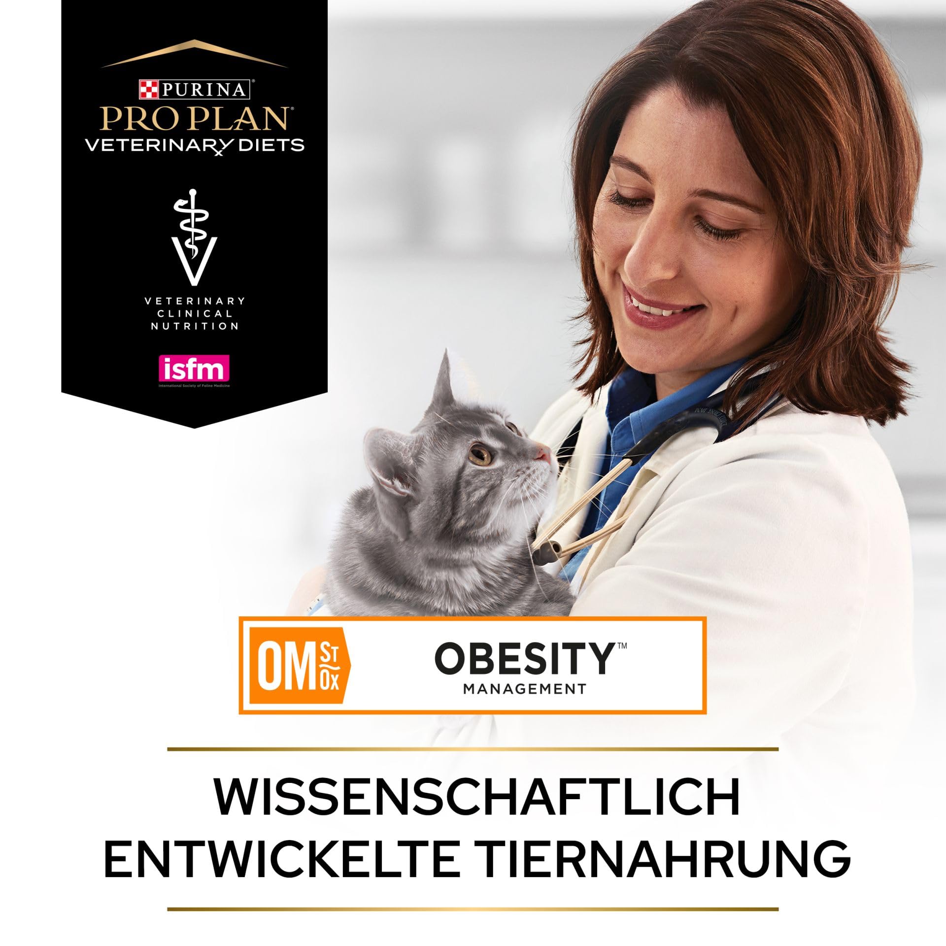 Purina Pro Plan OM Obesity Management Pollo | Pack de 4 | 4 x 10 x 85 g | Alimento Completo dietético para Gatos | Manejo del Peso