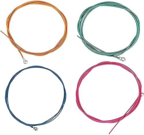 Miniatura 6 de Cuerdas de bajo, Cuerdas de Bajo Portátil Cuerdas de Bajo Bajo Cuatro Colores Cuerdas De Bajo Eléctrico, Para Bajo Principiante Banda De Instrumento