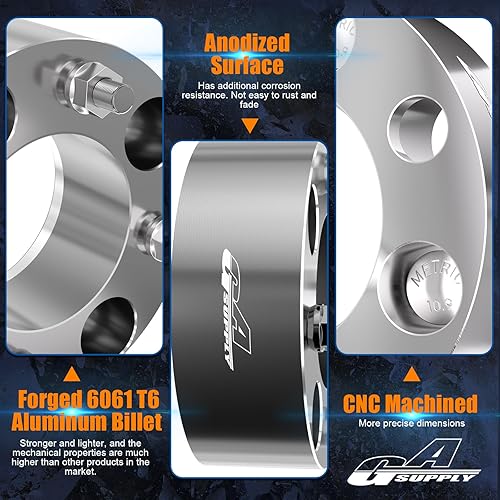 Vista 38 de GAsupply Espaciadores de rueda 4x110 de 2 pulgadas, adaptadores de espaciadores de rueda ATV de 2.913 in con pernos de 10 × 1.25, compatible