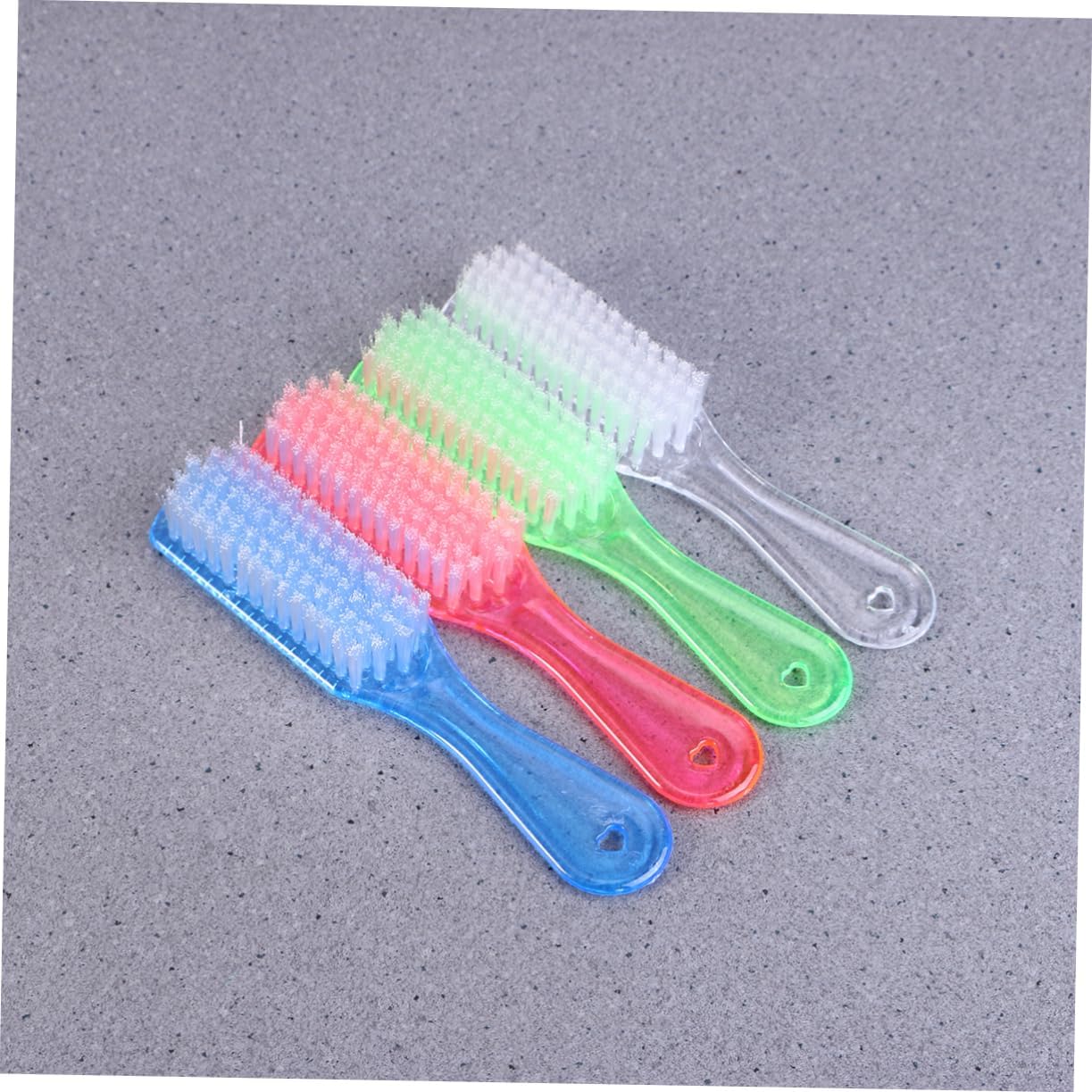 VALICLUD 4pcs Soft Bristle Cleaning Brush for Shoes and Clothes Versatile Plastic Wash Brushes Random Colors Lightweight and for Home and Travel Use