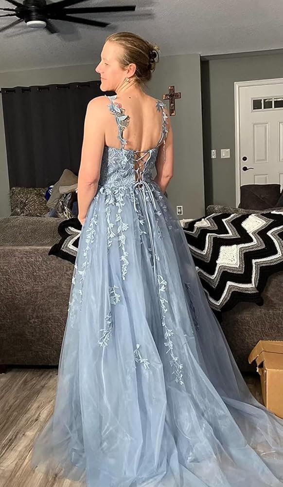 blue short front long back dress Elegant Royal Blue V-neck Short Sleeves Open Back A-line Long Prom Dre –  AlineBridal