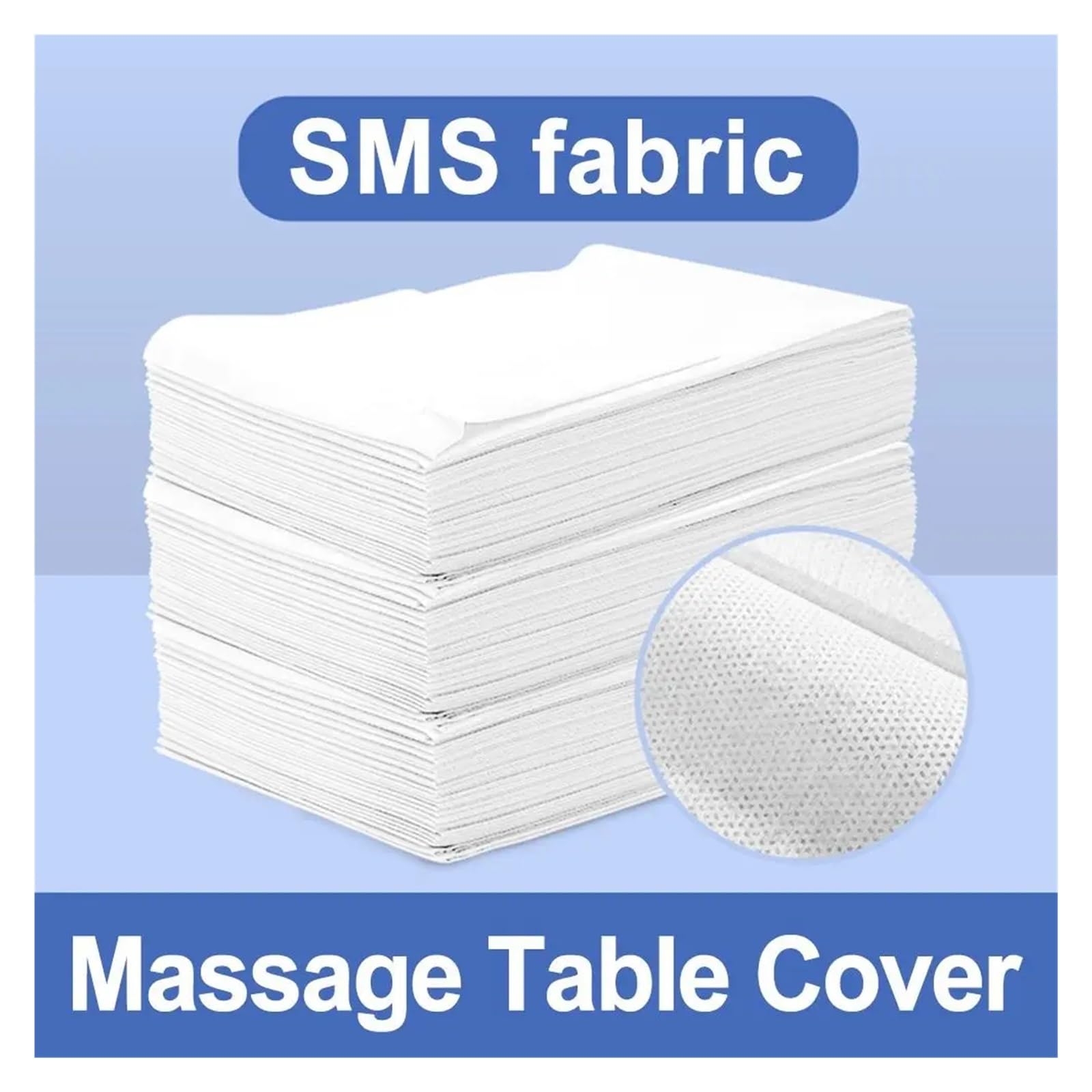 Sabanas Camilla Masaje Sábana desechable de Belleza for Cama de 20 Piezas, sábanas Gruesas de Viaje for Hotel, Cubierta de Mesa de salón de SPA de Masaje no Tejido