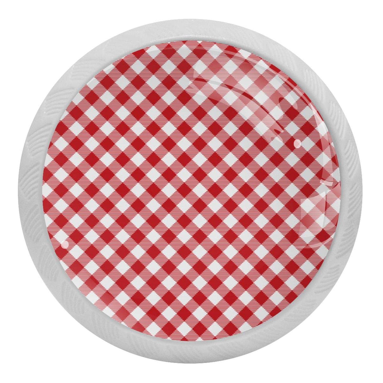 Poignées de tiroir pour cuisine et armoire qui s'éclairent la nuit | Lot de 4 boutons de 3,5 cm
