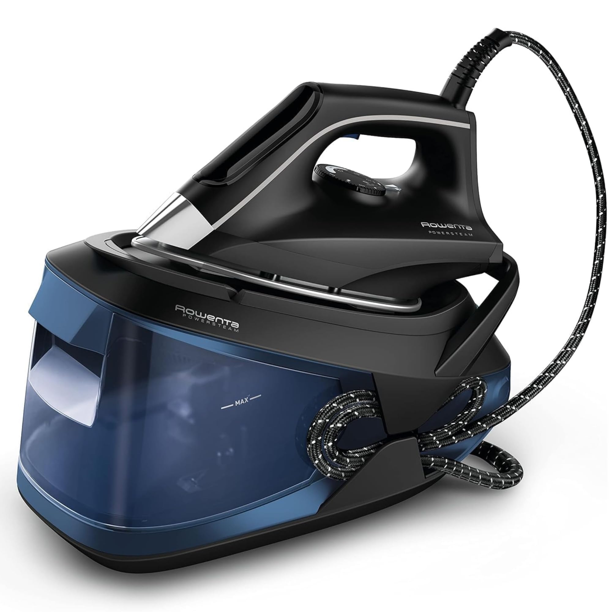 Rowenta Powersteam - Centro de planchado alta presión 6,2 bares, Golpe de vapor de 340 g/min, Continuo de 120 g/min, Suela MicroSteam con depósito de 1,7 L y Modo Eco, Para todos los tejidos, VR8315