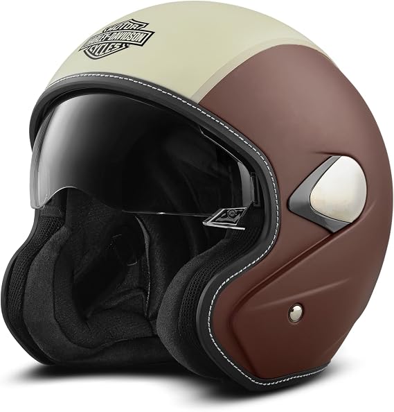 Harley-Davidson Mason's Yard Sun Shield S05 3/4 Helmet with Drop Down Sun Visor - 98177-18VX