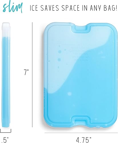 Miniatura 7 de Carhartt Bolsa térmica térmica de lujo con doble compartimento, color negro y Fit & Fresh XL Cool Freezer Slim Ice Pack para lonchera, juego de 4,