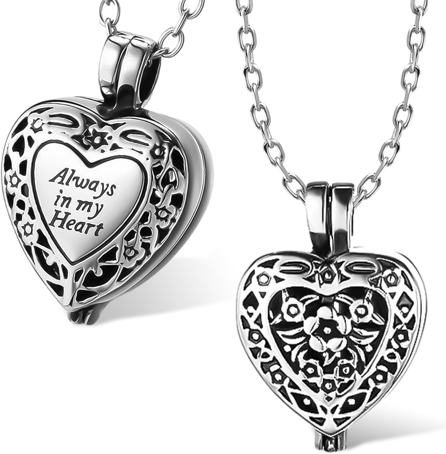 UICCVOKK Jewellery Urn Necklace for Ashes, Pet Ashes Necklace Heart