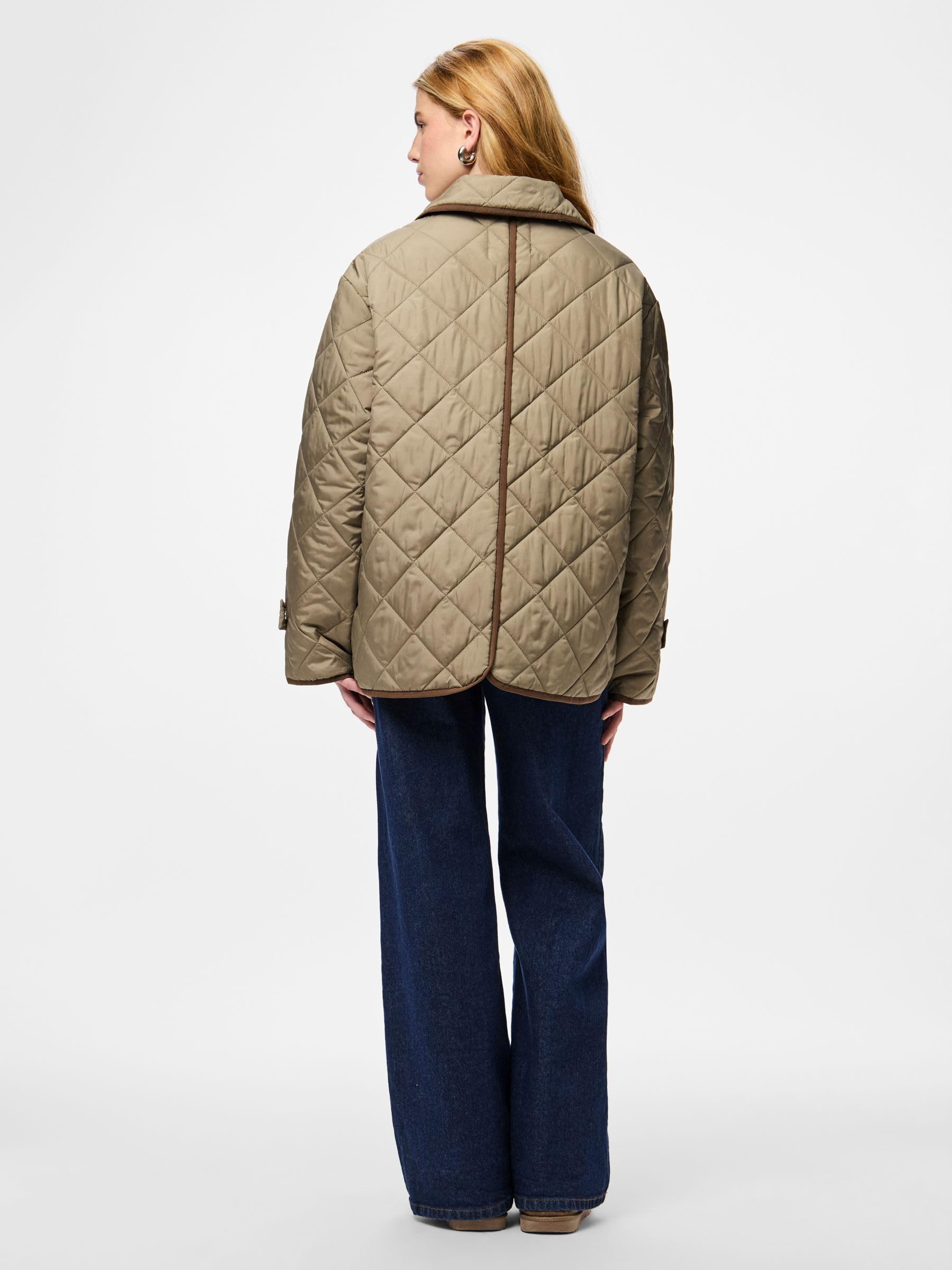 PIECES Short Quilted Jacket Pcemily Noos BC-Giacca Trapuntata Corta Donna
