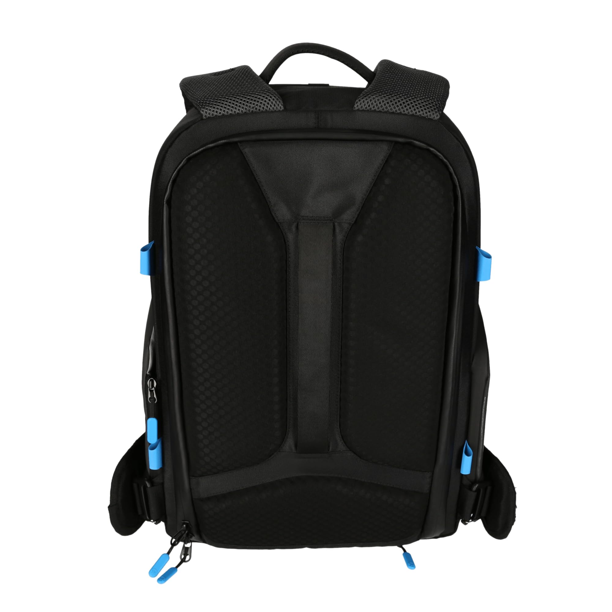 Rollei Fotoliner Ocean Pro: Großer Kamerarucksack in Schwarz aus 49 recycleten PET-Flaschen, Handgepäck-geeignet, inkl. Laptop-Fach, versetzbare Trennwände
