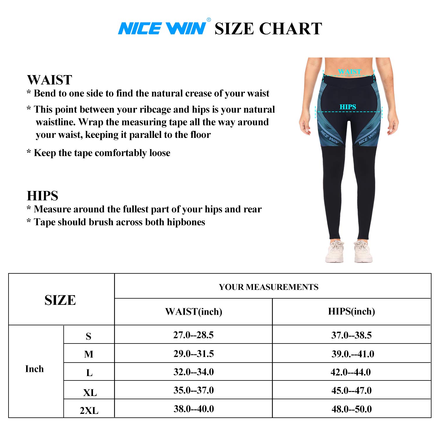 NICEWIN Pantalones de Ciclismo para Mujer, Acolchados, Largos, con Asiento Acolchado, 4D, térmicos, Largos, Transpirables, de Secado rápido, elásticos, para Ciclismo