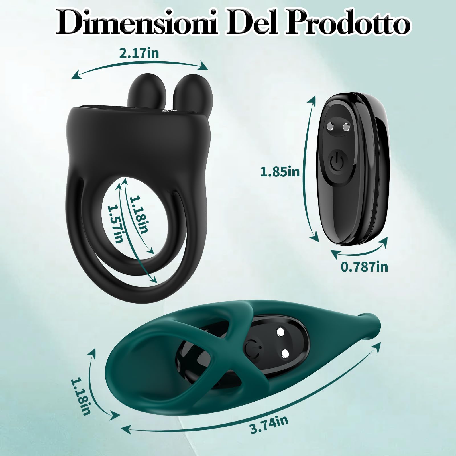 Anello Vibrante per Lei e Lui Sexytoysys Coppia Donna, Cock Ring Telecomandato 9 Modalità Vibrazione, Anello Pene da Uomo vibratoriper Donne Ritardante, Vibratore Clitoride Proteggi Dita Per Coppia