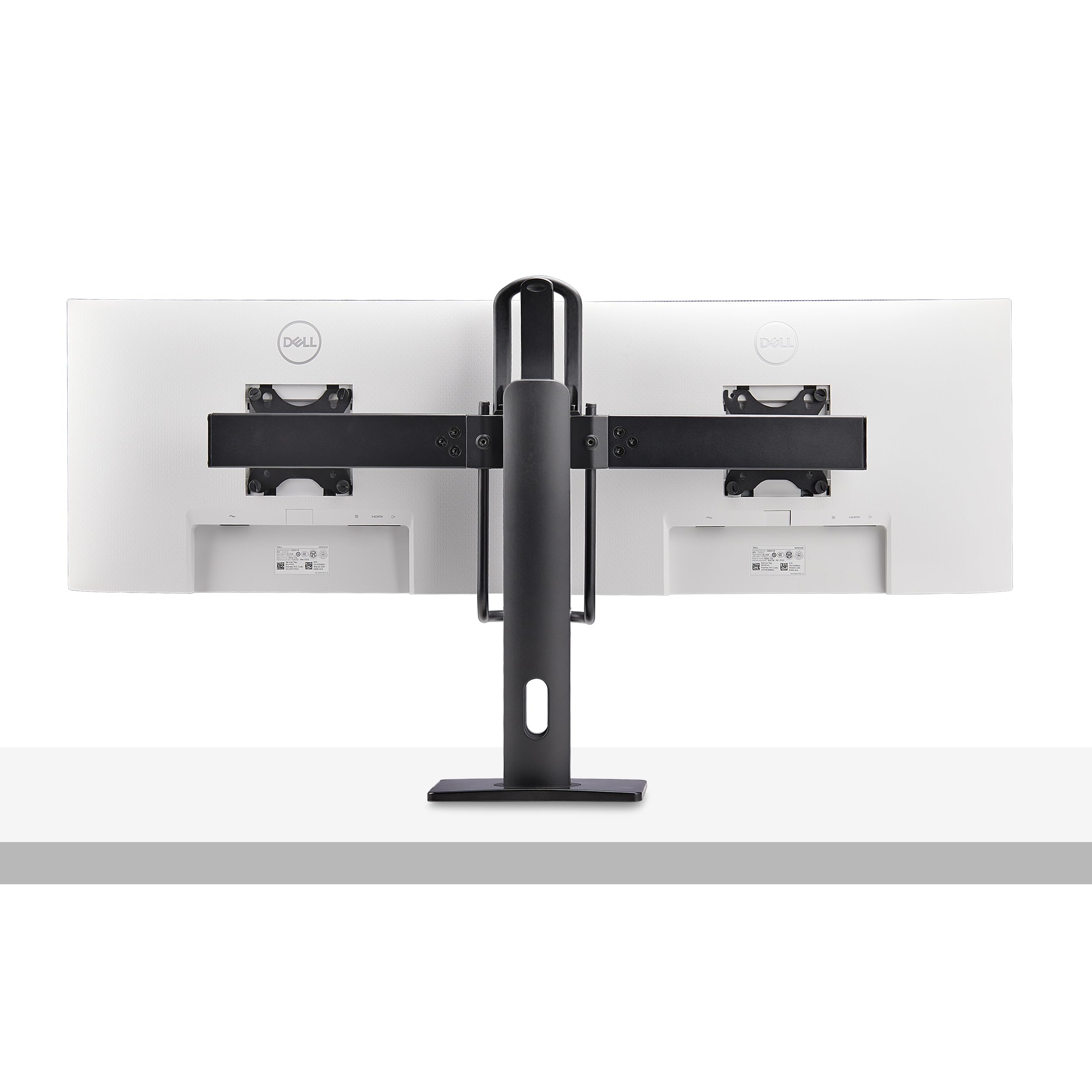 StarTech.com Soporte de Escritorio de Travesaño para Dos Monitores de 27" - Carga 12kg - Soporte VESA 75x75/100x100 Ajustable