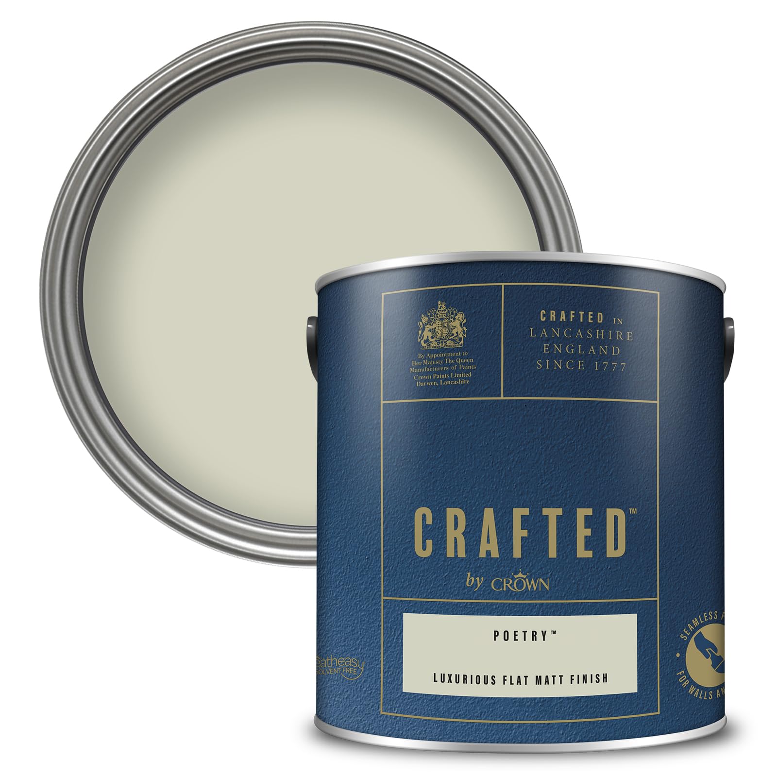 Crown Crafted Luxurious Flat Matt Poetry 2.5L 112813