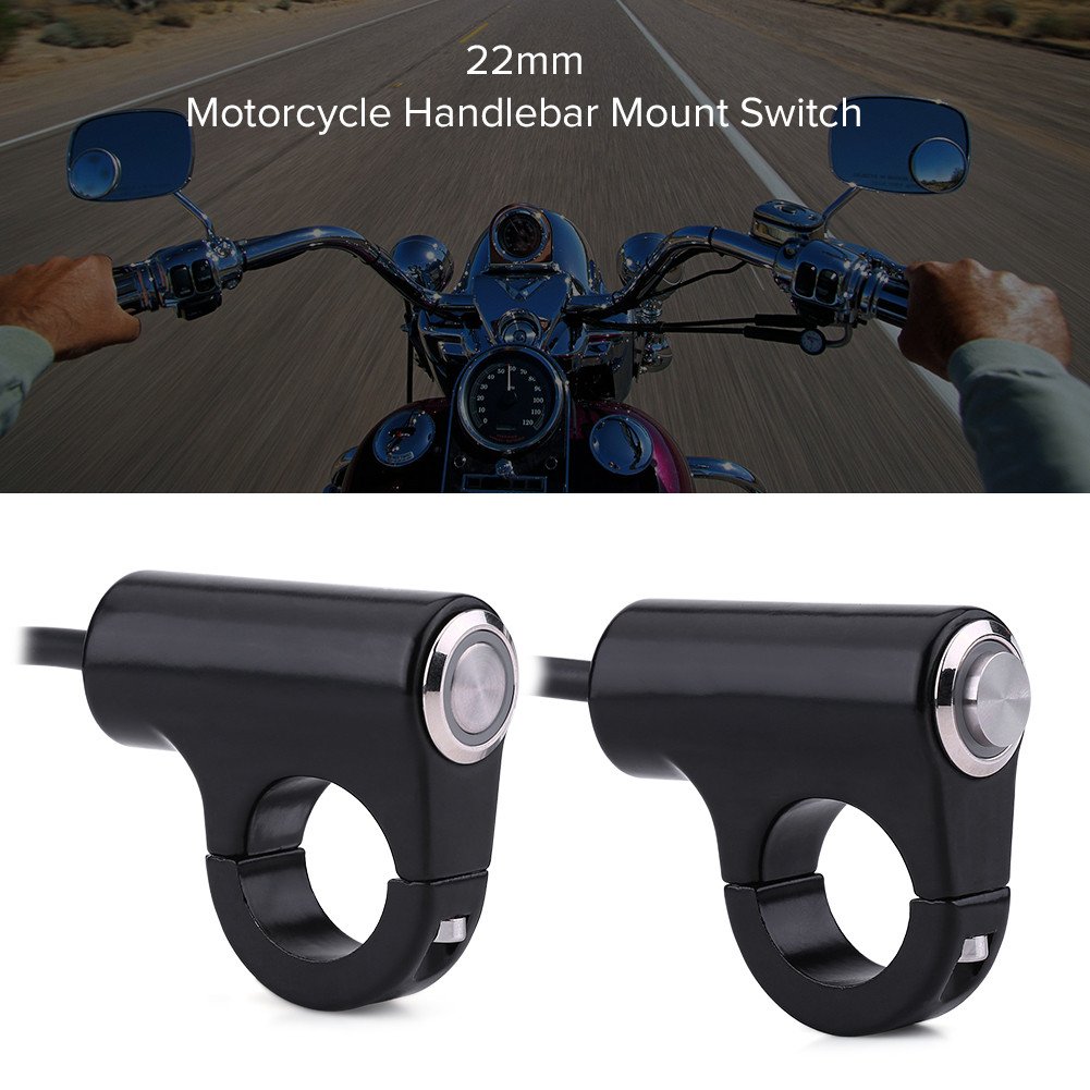 Interruttore Manubrio Moto Pulsante Fari ON/OFF Fendinebbia Freni con Luce Autobloccante