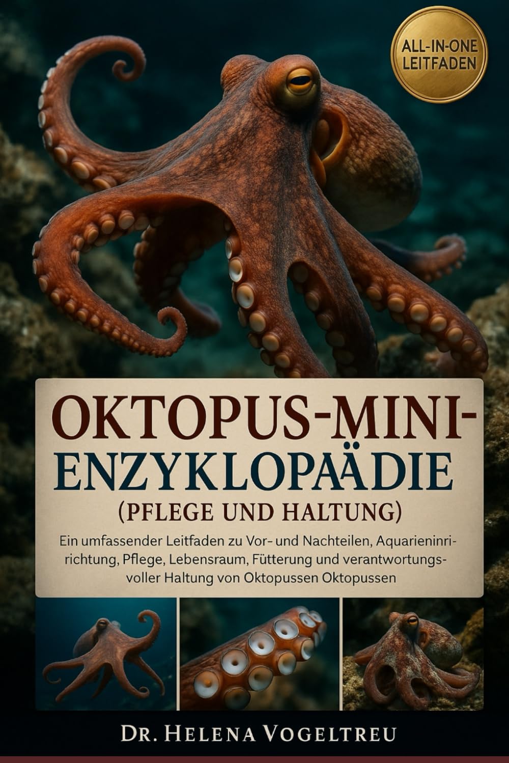 Oktopus-Mini-Enzyklopädie (Pflege und Haltung): ultimative Oktopus-Buch: Vor- und Nachteile, Einrichtung des Aquariums , Pflege , Lebensraum, Fütterung und vieles mehr.