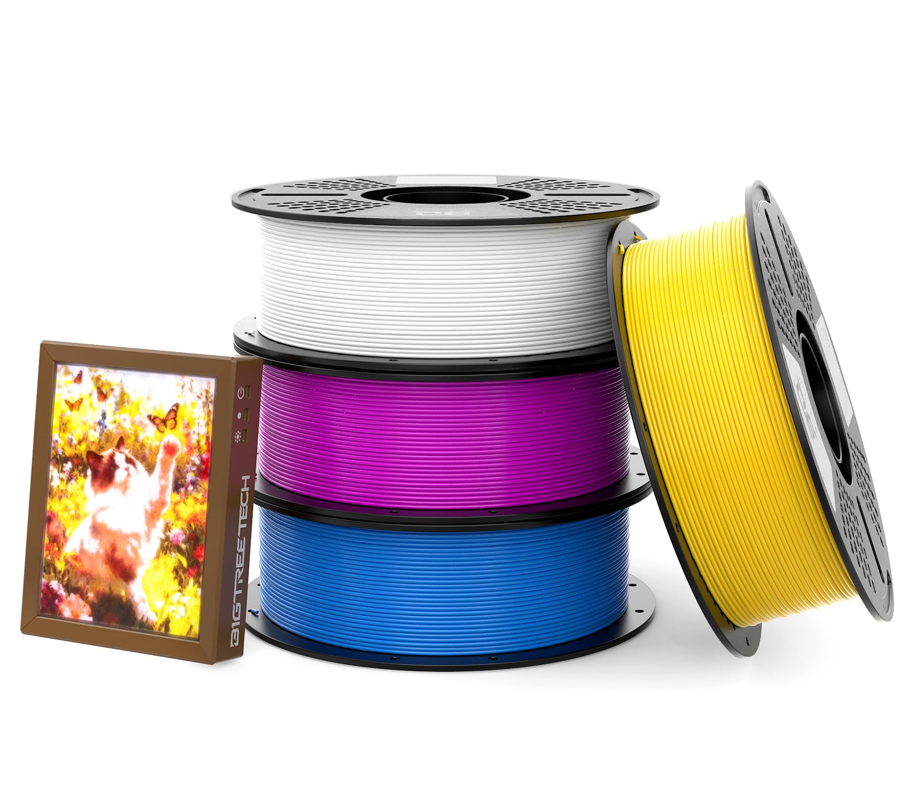 Amazon.co.jp: BIQU CMYK リトファン PLA フィラメント 1.75mm 合計4KG