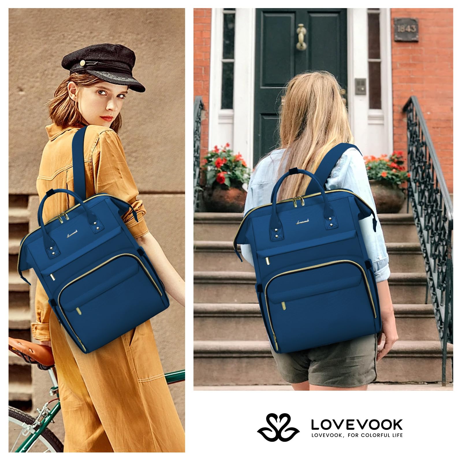 Amazon.com: LOVEVOOK Laptop Backpack for Women,15.6 Inch  display picture 1